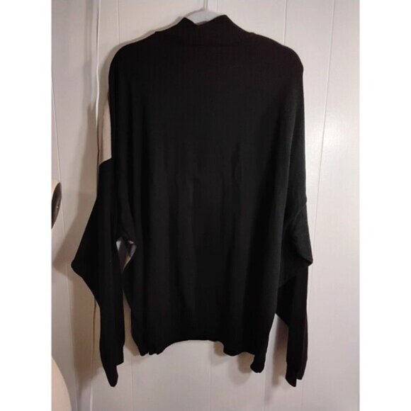 Scandia Woods - Men's L Large - Sweates Golf Quarter Zip Pullover Blue Tan Brown - Picture 2 of 2